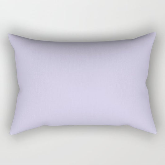 Pastel Amethyst Purple Solid Color Pairs PPG Glidden 2023 Trending Color Lilac Breeze PPG1248-4 Rectangular Pillow