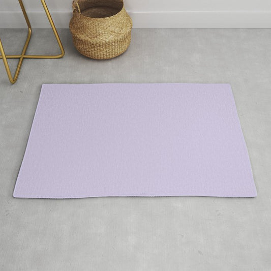 Pastel Amethyst Purple Solid Color Pairs PPG Glidden 2023 Trending Color Lilac Breeze PPG1248-4 Rug