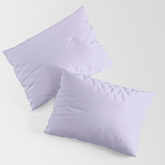Pastel Amethyst Purple Solid Color Pairs PPG Glidden 2023 Trending Color Lilac Breeze PPG1248-4 Pillow Sham