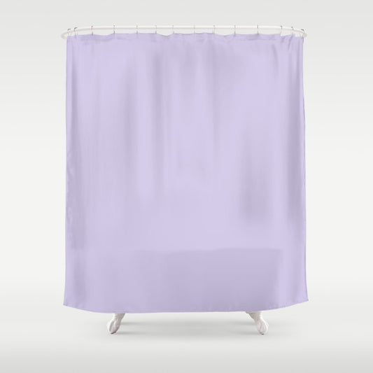 Pastel Amethyst Purple Solid Color Pairs PPG Glidden 2023 Trending Color Lilac Breeze PPG1248-4 Shower Curtain