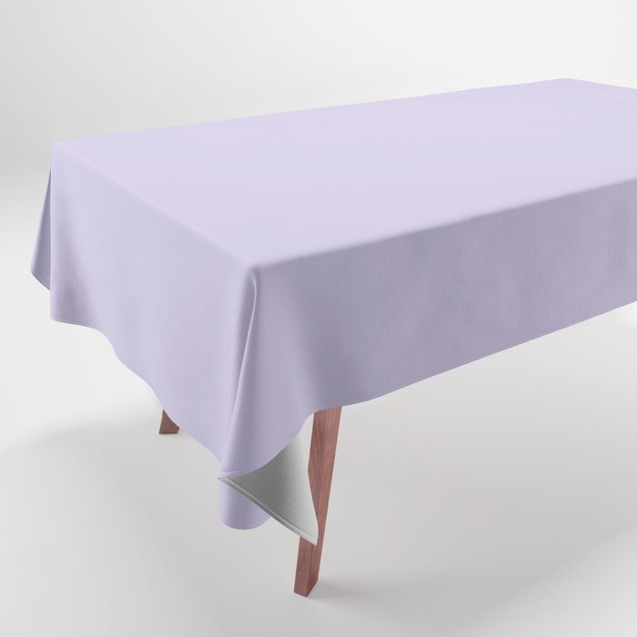 Pastel Amethyst Purple Solid Color Pairs PPG Glidden 2023 Trending Color Lilac Breeze PPG1248-4 Tablecloth
