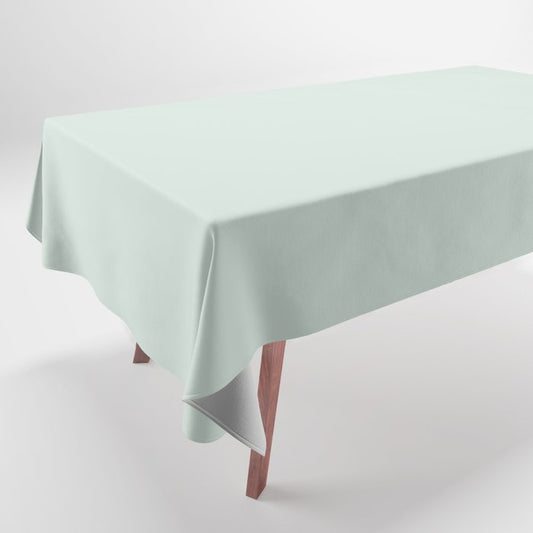 Pastel Aquamarine Green Solid Color Pairs PPG 2023 Trending Shade Summer Breeze PPG1139-1 Tablecloth