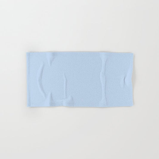Pastel Blue Solid Color Pairs Dulux 2023 Trending Shade Breezy Half S40H1H Hand & Bath Towel