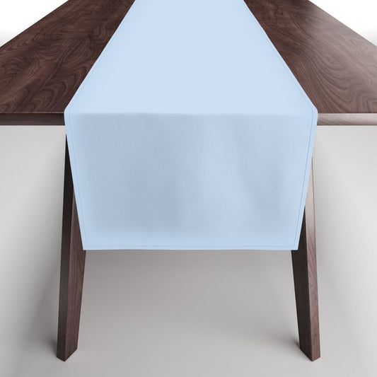 Pastel Blue Solid Color Pairs Dulux 2023 Trending Shade Breezy Half S40H1H Table Runner