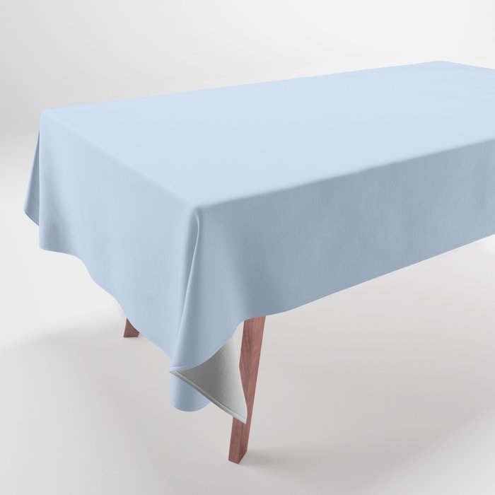 Pastel Blue Solid Color Pairs Dulux 2023 Trending Shade Breezy Half S40H1H Tablecloth