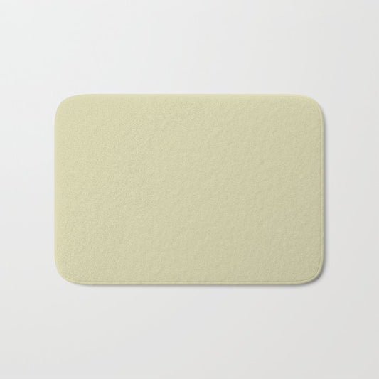Pastel Green Solid Color Pairs Dulux 2023 Trending Shade Wasabi S17E2 Bath Mat
