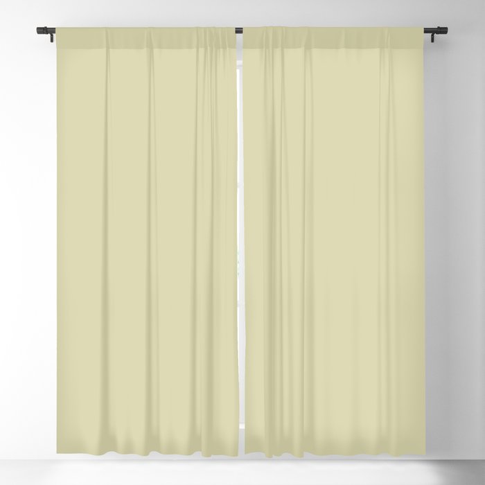 Pastel Green Solid Color Pairs Dulux 2023 Trending Shade Wasabi S17E2 Blackout Curtain