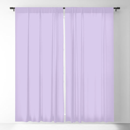 Pastel Lilac Purple Solid Color Pairs to Coloro 2023 Color of the Year Digital Lavender 134-67-16 Blackout Curtain
