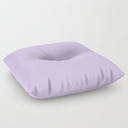 Pastel Lilac Purple Solid Color Pairs to Coloro 2023 Color of the Year Digital Lavender 134-67-16 Floor Pillow
