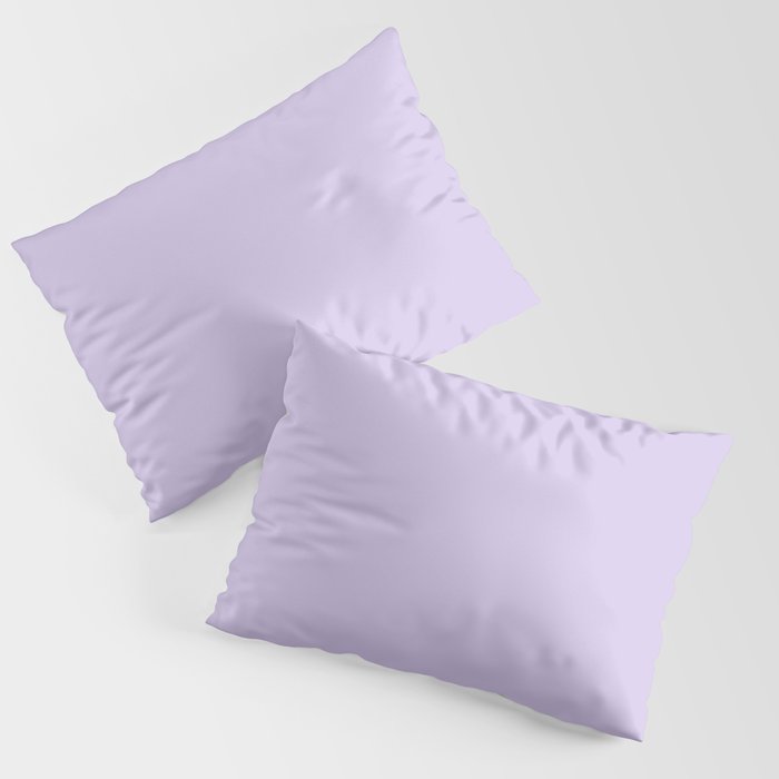 Pastel Lilac Purple Solid Color Pairs to Coloro 2023 Color of the Year Digital Lavender 134-67-16 Pillow Sham Set
