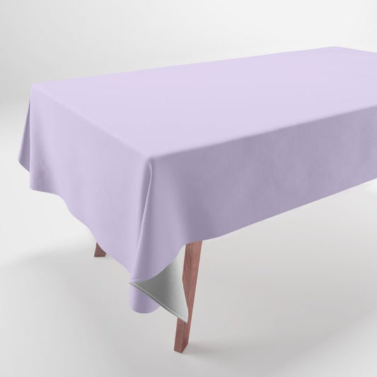 Pastel Lilac Purple Solid Color Pairs to Coloro 2023 Color of the Year Digital Lavender 134-67-16 Tablecloth