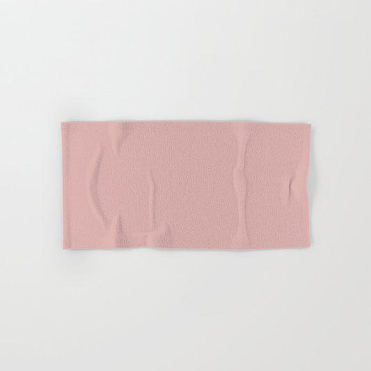 Pastel Pink Solid Color Pairs Dulux 2023 Trending Shade Princess Pink S05E3 Hand & Bath Towel