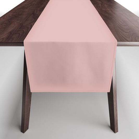 Pastel Pink Solid Color Pairs Dulux 2023 Trending Shade Princess Pink S05E3 Table Runner