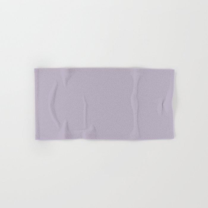 Pastel Purple Solid Color Pairs Dulux 2023 Trending Shade Perplexed S44C2 Hand & Bath Towel