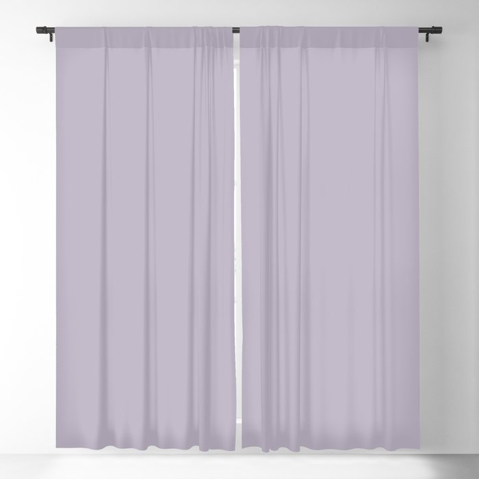 Pastel Purple Solid Color Pairs Dulux 2023 Trending Shade Perplexed S44C2 Blackout Curtain