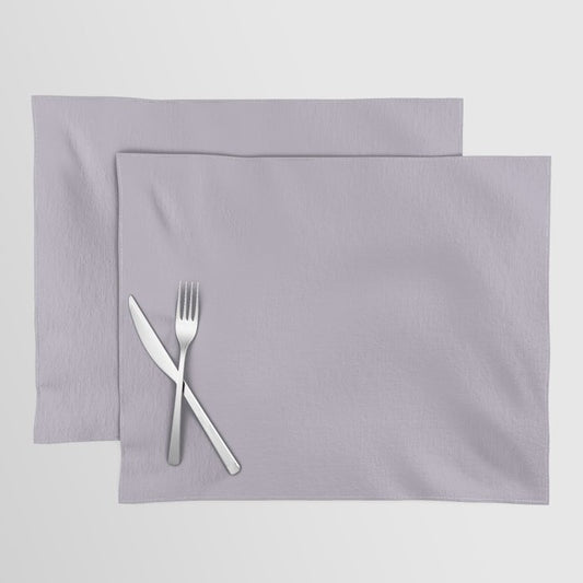 Pastel Purple Solid Color Pairs Dulux 2023 Trending Shade Perplexed S44C2 Placemat