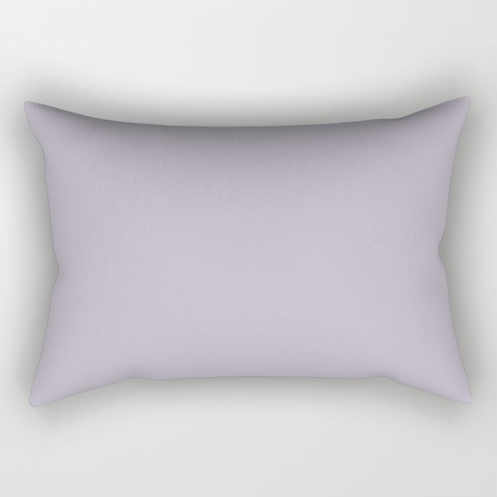 Pastel Purple Solid Color Pairs Dulux 2023 Trending Shade Perplexed S44C2 Rectangular Pillow