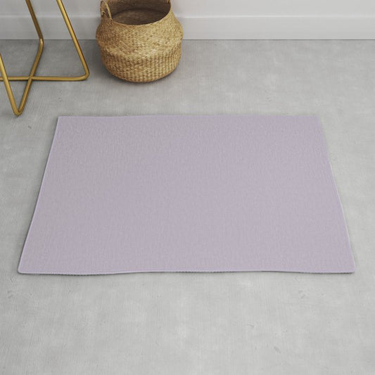 Pastel Purple Solid Color Pairs Dulux 2023 Trending Shade Perplexed S44C2 Throw & Area Rugs