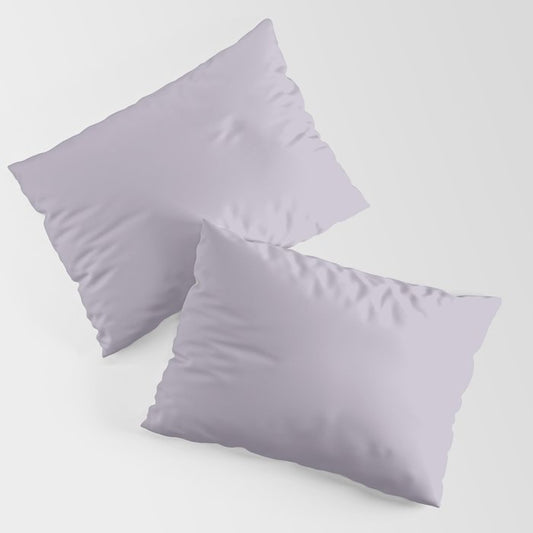 Pastel Purple Solid Color Pairs Dulux 2023 Trending Shade Perplexed S44C2 Pillow Sham Set
