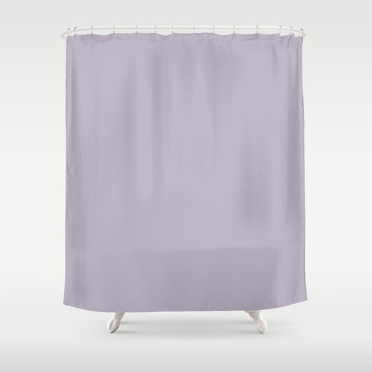 Pastel Purple Solid Color Pairs Dulux 2023 Trending Shade Perplexed S44C2 Shower Curtain