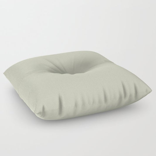 Pastel Sage Green Solid Color Pairs PPG 2023 Trending Shade Whispering Pine PPG1125-3 Floor Pillow