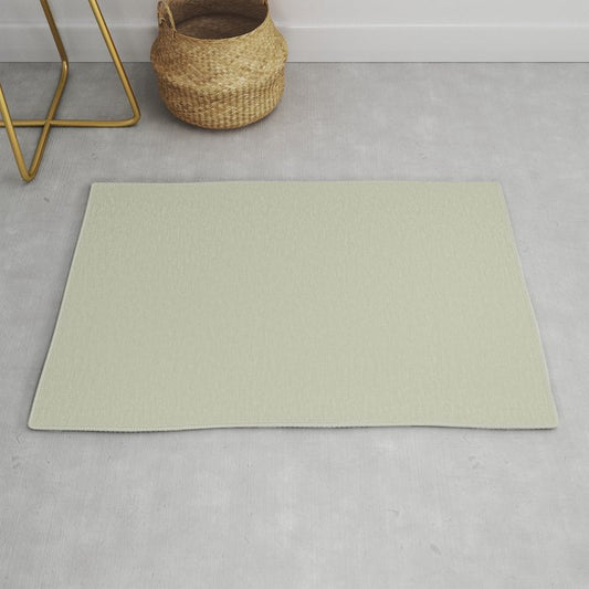 Pastel Sage Green Solid Color Pairs PPG 2023 Trending Shade Whispering Pine PPG1125-3 Rug