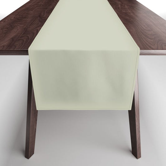 Pastel Sage Green Solid Color Pairs PPG 2023 Trending Shade Whispering Pine PPG1125-3 Table Runner