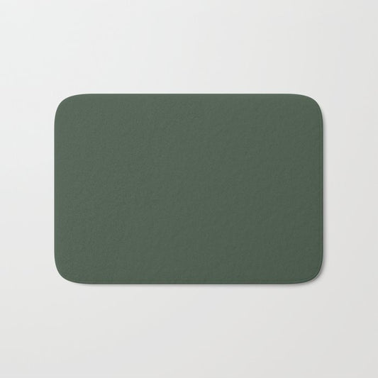 PPG Glidden Pine Forest (Dark Hunter Green) PPG1134-7 Solid Color Bath Mat