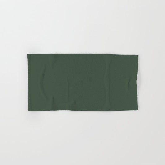 PPG Glidden Pine Forest (Dark Hunter Green) PPG1134-7 Solid Color Hand & Bath Towel