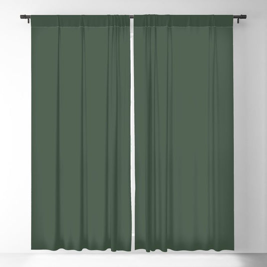 PPG Glidden Pine Forest (Dark Hunter Green) PPG1134-7 Solid Color Blackout Curtain