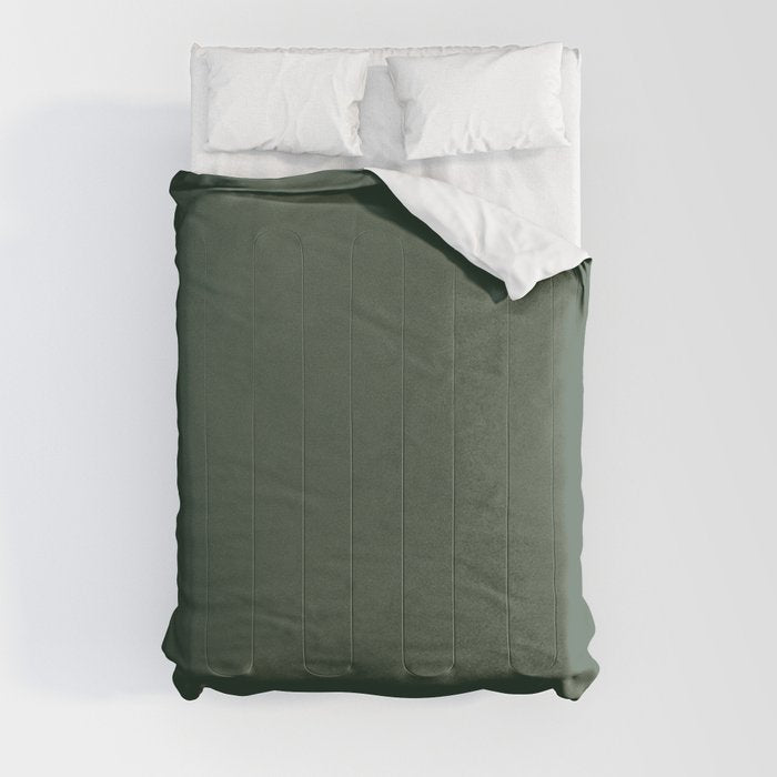 PPG Glidden Pine Forest (Dark Hunter Green) PPG1134-7 Solid Color Comforter