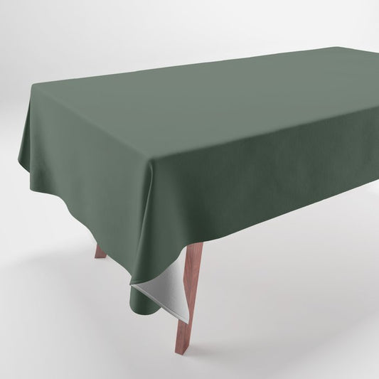 PPG Glidden Pine Forest (Dark Hunter Green) PPG1134-7 Solid Color Tablecloth