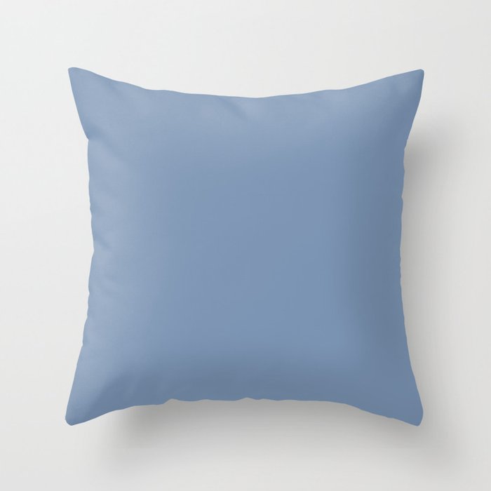 Pratt and Lambert 2019 Dusk Sky (Pastel Blue) 27-23 Solid Color Throw Pillow