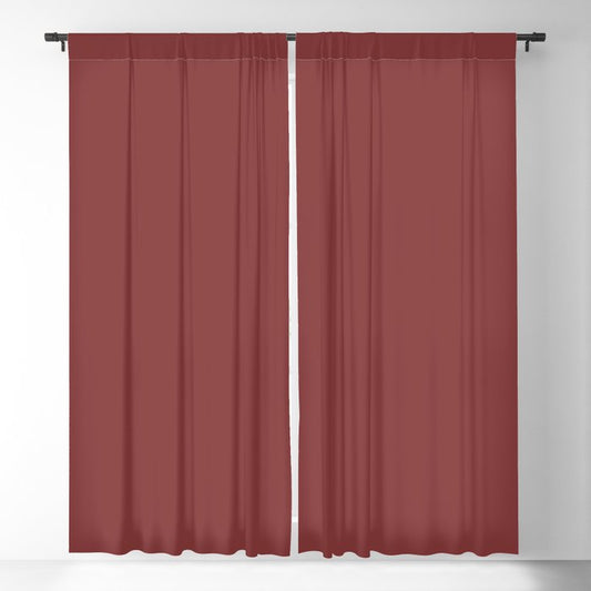 Rich Dark Red Solid Color Pairs Dulux 2023 Trending Shade Deep Garnet S04E8 Blackout Curtain
