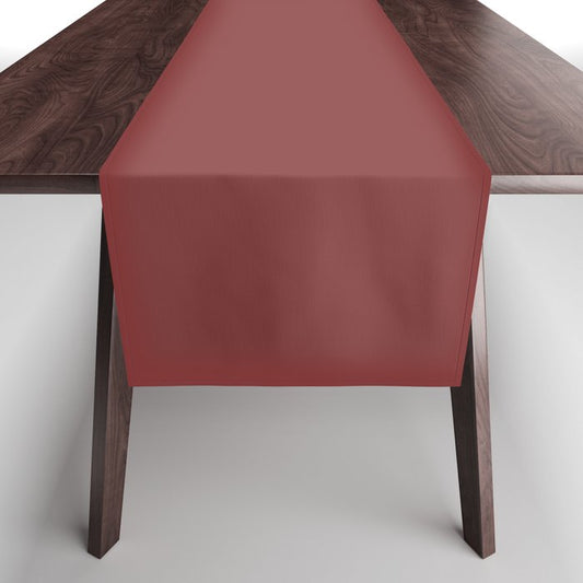 Rich Dark Red Solid Color Pairs Dulux 2023 Trending Shade Deep Garnet S04E8 Table Runner
