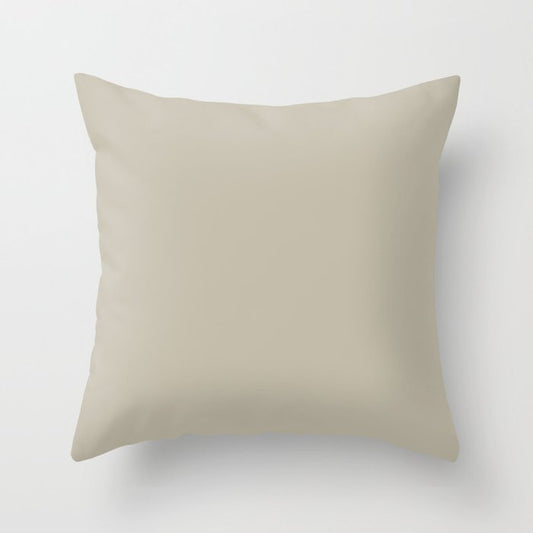 Sleet Medium Gray Solid Color Pairs Dulux 2023 Trending Shade Apparition S16B2 Throw Pillow