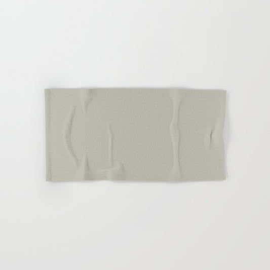 Smokey Pastel Green Grey Solid Color Pairs 2023 Trending Color HGTV Austere Gray HGSW6184 Hand & Bath Towel