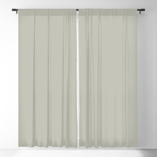 Smokey Pastel Green Grey Solid Color Pairs 2023 Trending Color HGTV Austere Gray HGSW6184 Blackout Curtain