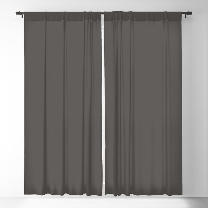 Ultra Dark Gray Solid Color Pairs 2023 Trending Hue Dutch Boy Ebony Sky 438-6DB Blackout Curtains