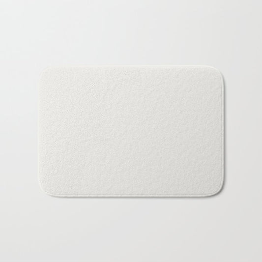 Ultra Light Gray - Grey Solid Color Pairs Dulux 2023 Trending Shade Casper White Quarter SW1H4 Bath Mat