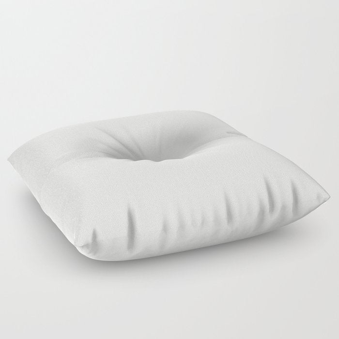 Ultra Light Gray - Grey Solid Color Pairs Dulux 2023 Trending Shade Casper White Quarter SW1H4 Floor Pillow