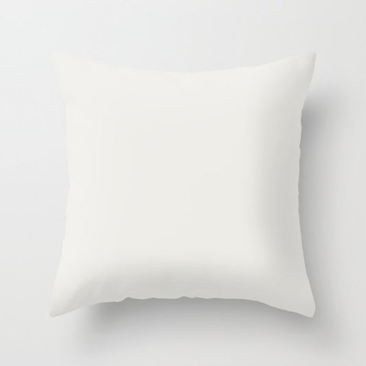Ultra Light Gray - Grey Solid Color Pairs Dulux 2023 Trending Shade Casper White Quarter SW1H4 Throw Pillow