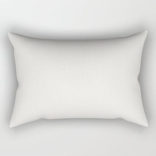 Ultra Light Gray - Grey Solid Color Pairs Dulux 2023 Trending Shade Casper White Quarter SW1H4 Rectangular Pillow