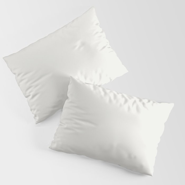 Ultra Light Gray - Grey Solid Color Pairs Dulux 2023 Trending Shade Casper White Quarter SW1H4 Pillow Sham Set