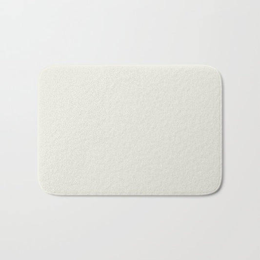 Ultra Pale Veiled Gray - Grey Solid Color Pairs PPG Gypsum PPG1006-1 - All One Shade Hue Colour Bath Mat