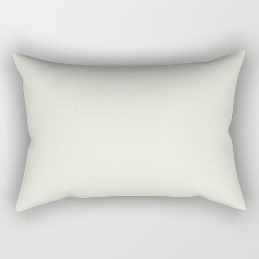 Ultra Pale Veiled Gray - Grey Solid Color Pairs PPG Gypsum PPG1006-1 - All One Shade Hue Colour Rectangular Pillow