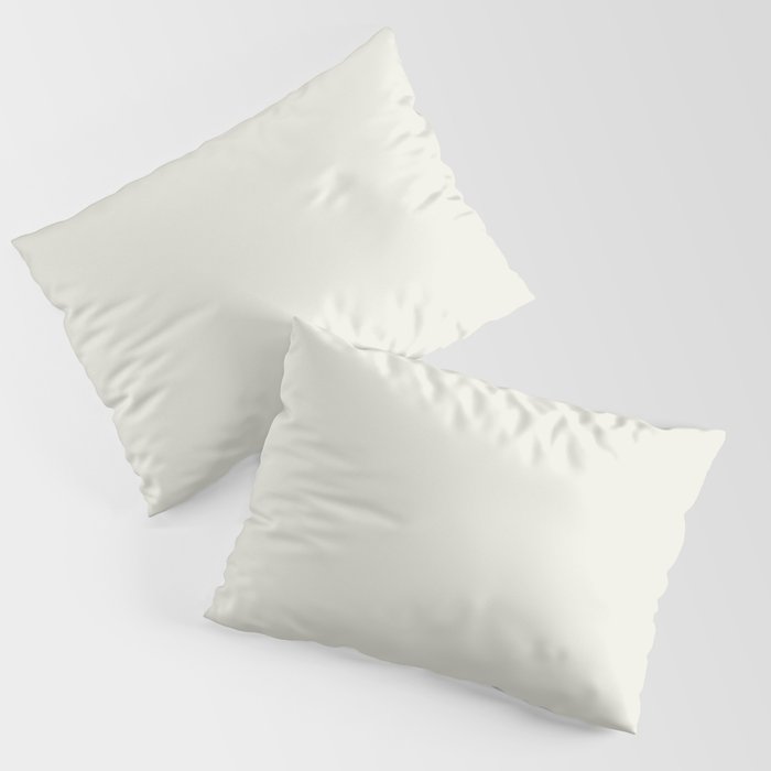 Ultra Pale Veiled Gray - Grey Solid Color Pairs PPG Gypsum PPG1006-1 - All One Shade Hue Colour Pillow Sham Set