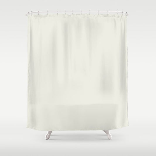 Ultra Pale Veiled Gray - Grey Solid Color Pairs PPG Gypsum PPG1006-1 - All One Shade Hue Colour Shower Curtain